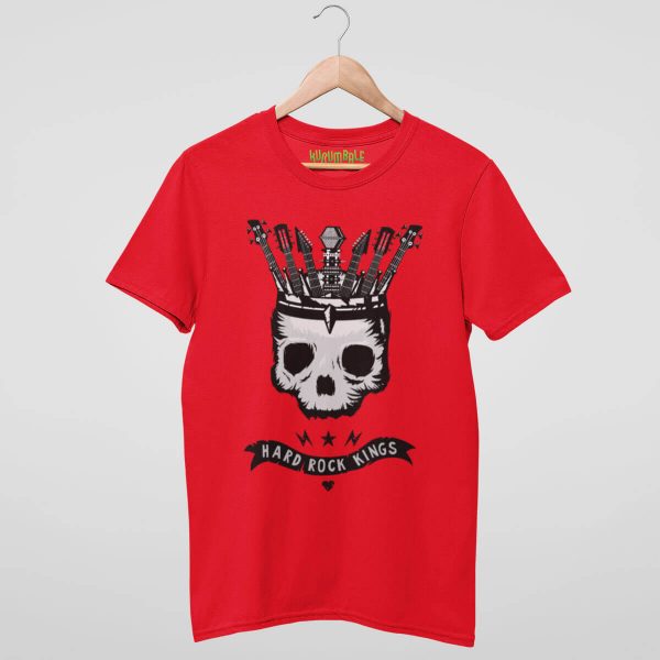 Camiseta unisex reyes del hard rock roja
